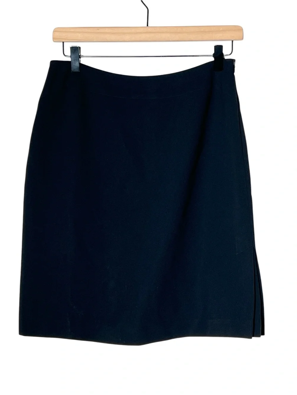 Ann Taylor black straight pencil skirt size 6 petite 6P B101